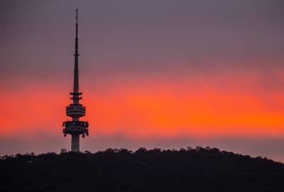Telstra Tower Sunset Telstra Tower Sunset
